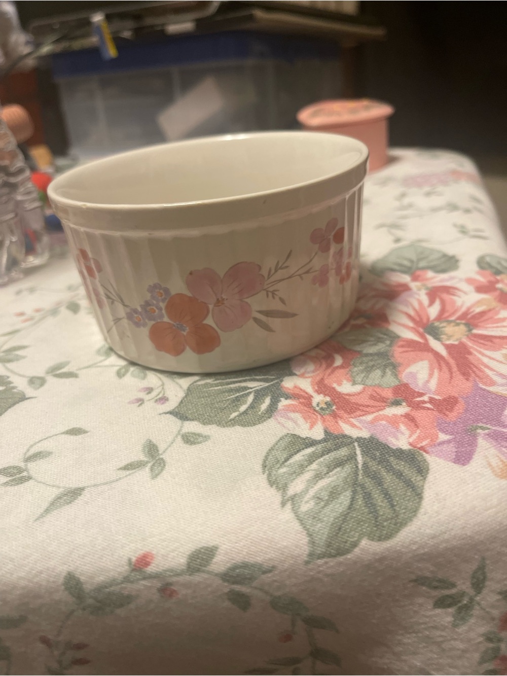 #102 vintage Galleria Collection stoneware ramekin